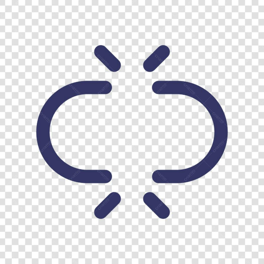 Ícone Link quebrado PNG com fundo transparente