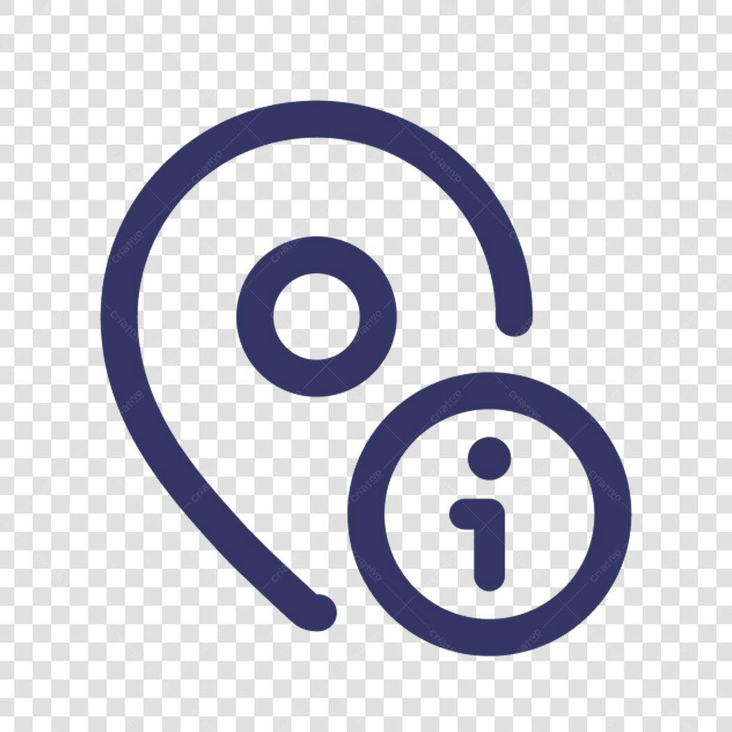 Ícone de Informação Localização PNG com fundo transparente