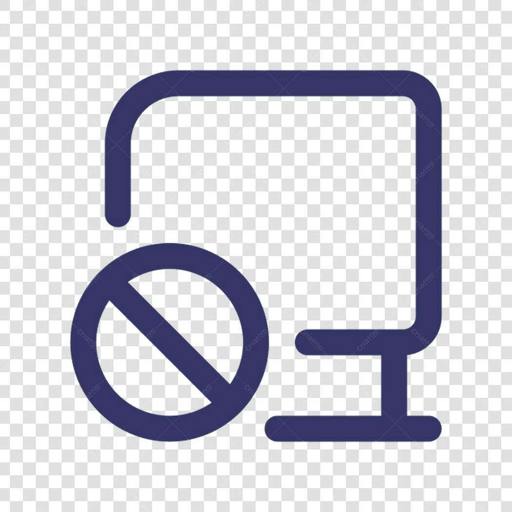 Ícone de Não Acesso a Tela PNG com fundo transparente