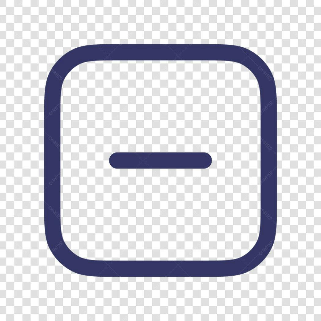 Ícone de subtração PNG com fundo transparente