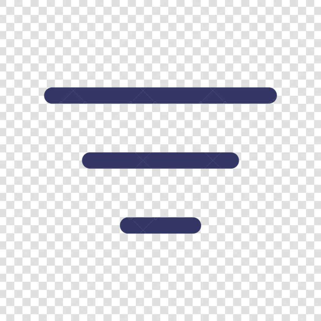 Ícone Menu Hambúrguer PNG com fundo transparente