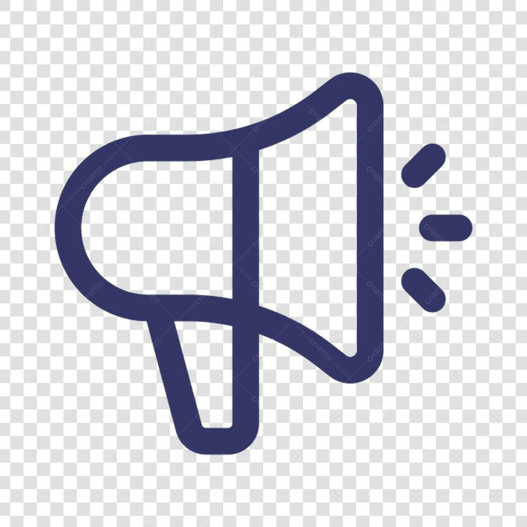 Icone Megaphone Marketing PNG com fundo transparente