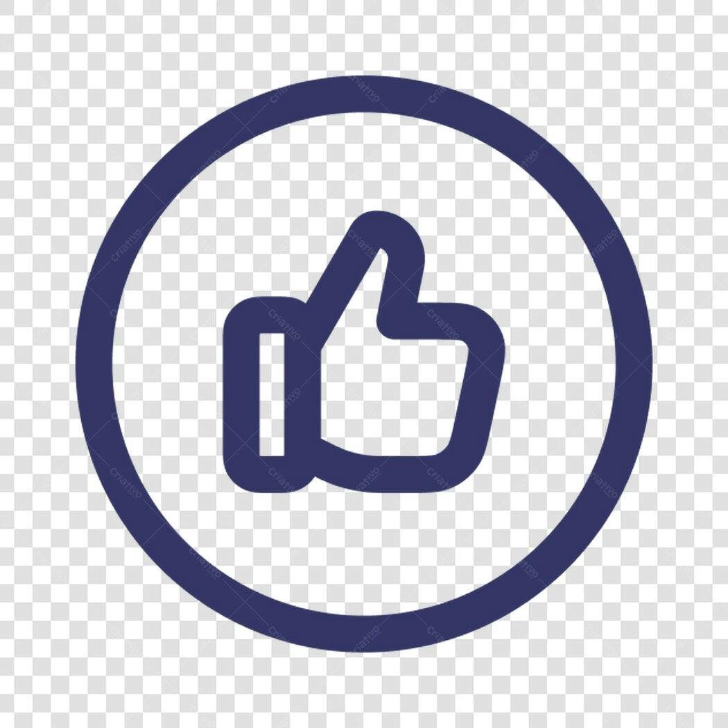 Ícone Curtida PNG com fundo transparente