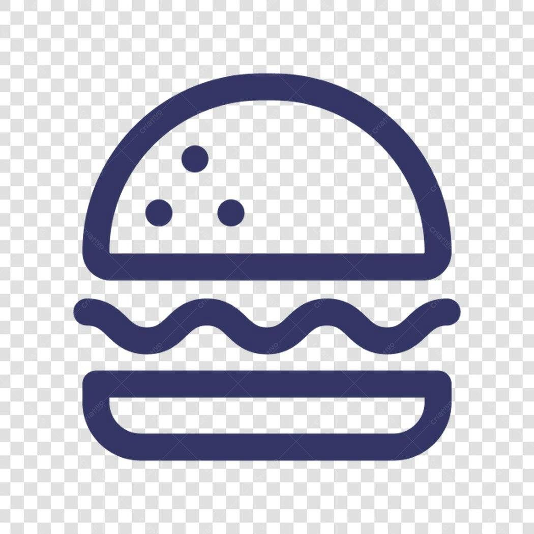 Icone Hambúrguer PNG com fundo transparente