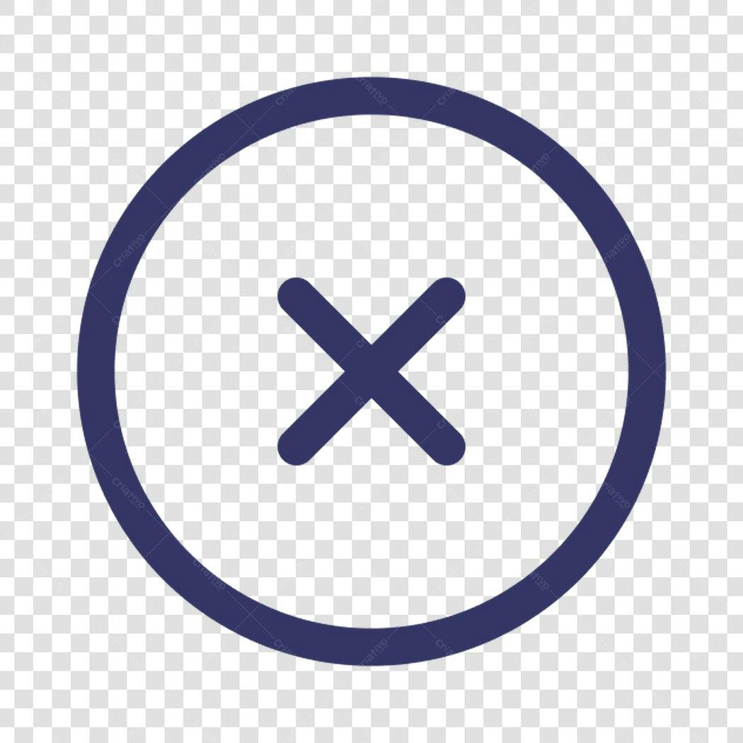 Ícone Cancelar PNG com fundo transparente