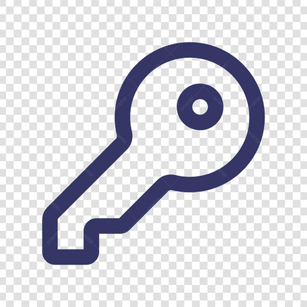 Ícone Chave PNG com fundo transparente
