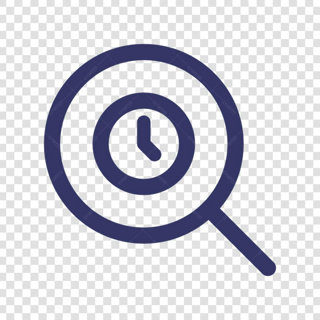 Ícone Tempo Pesquisa PNG com fundo transparente