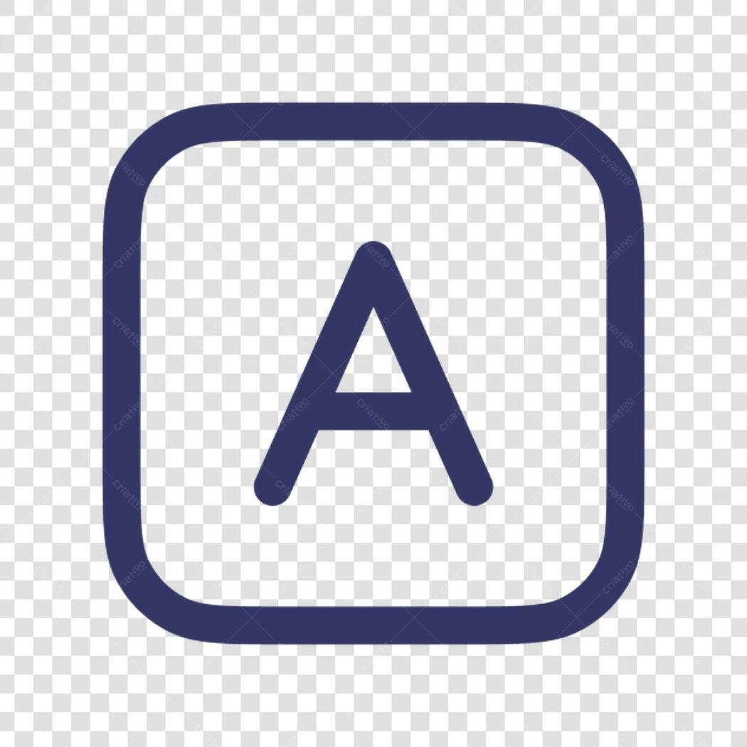 Icone Alfabeto Letra A PNG com fundo transparente