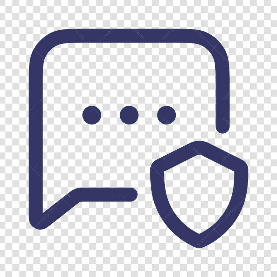 Icone Segurança de Mensagem PNG com fundo transparente