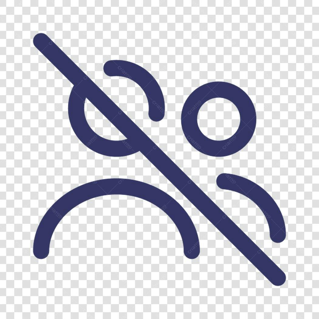 Icone de Desativar Usuario PNG com fundo transparente