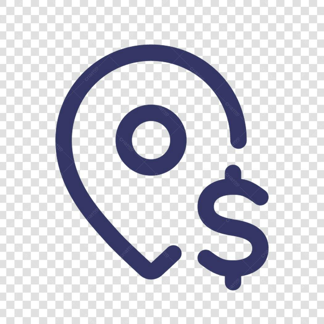 Icone Localização Financeira PNG com fundo transparente