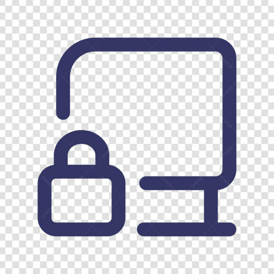 Icone Segurança Cibernética PNG com fundo transparente