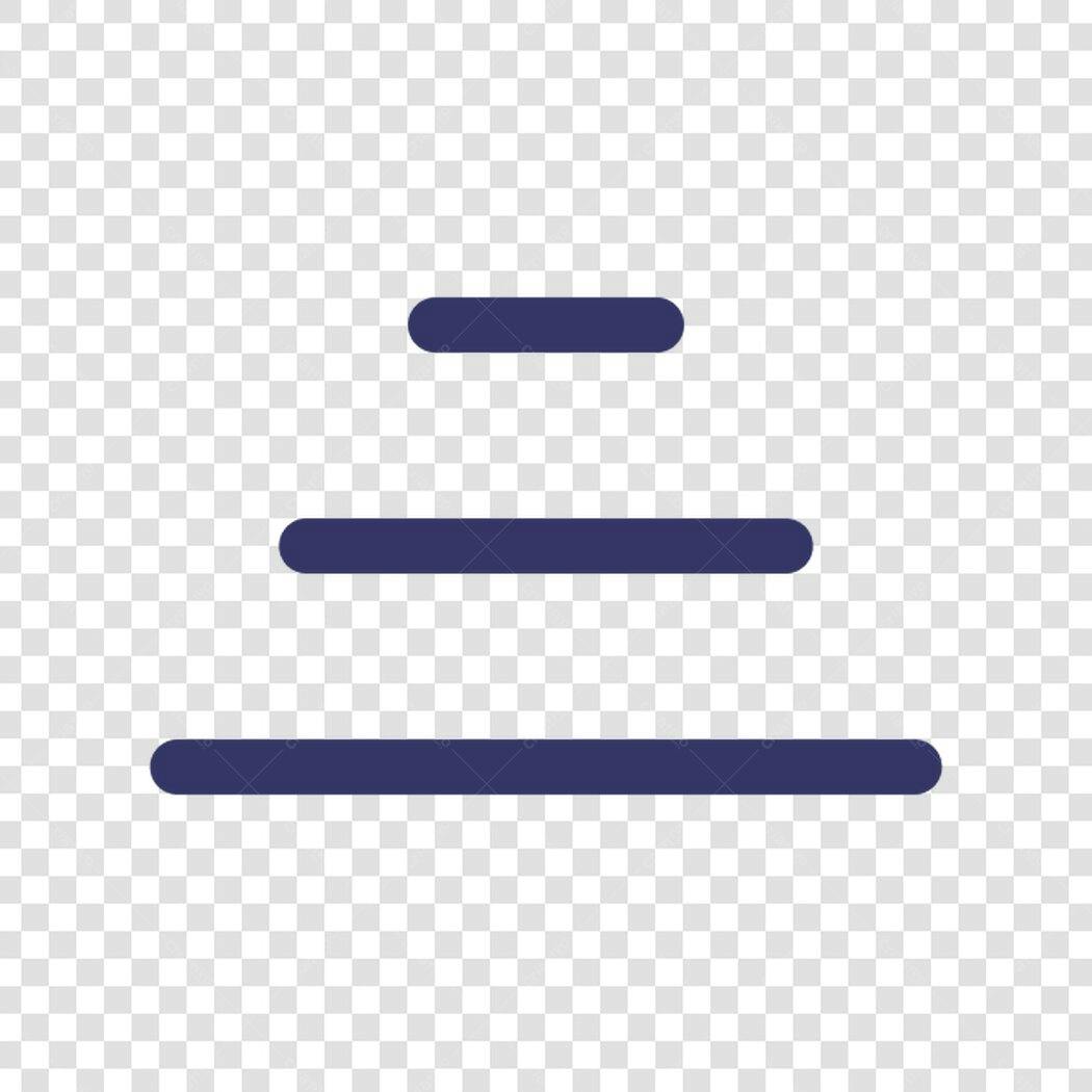 Icone Menu Hamburguer PNG com fundo transparente
