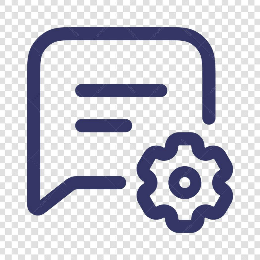 Ícone Configurações Documento PNG com fundo transparente