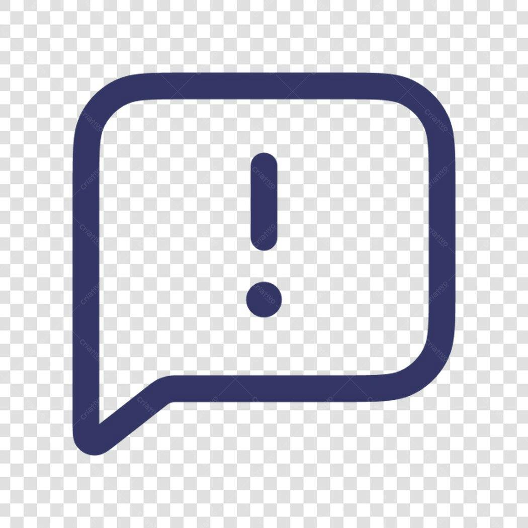 Ícone de alerta PNG com fundo transparente