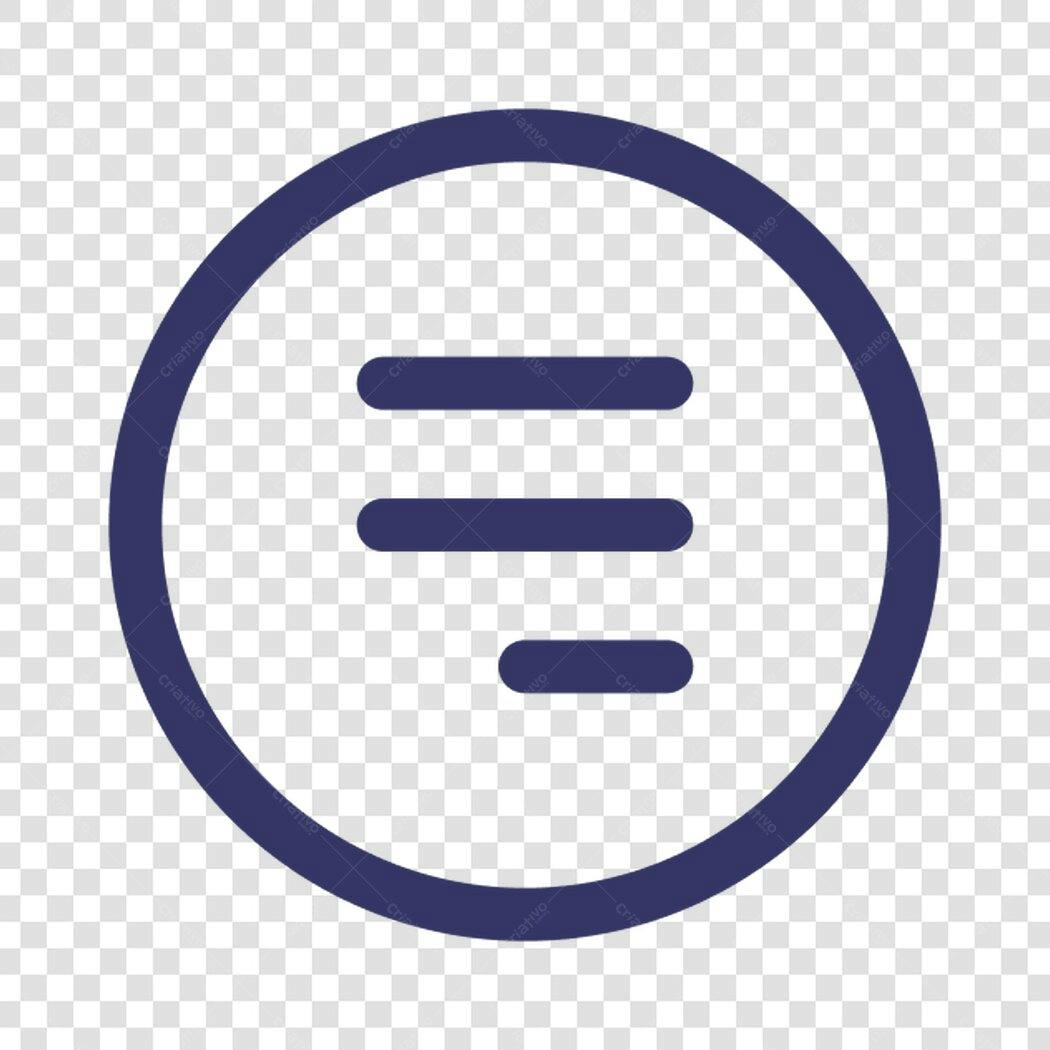 Icone Menu PNG com fundo transparente