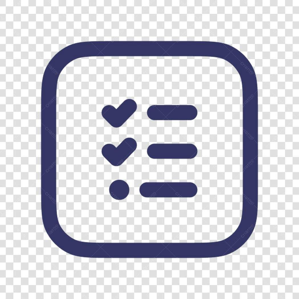 Icone Checklist PNG com fundo transparente