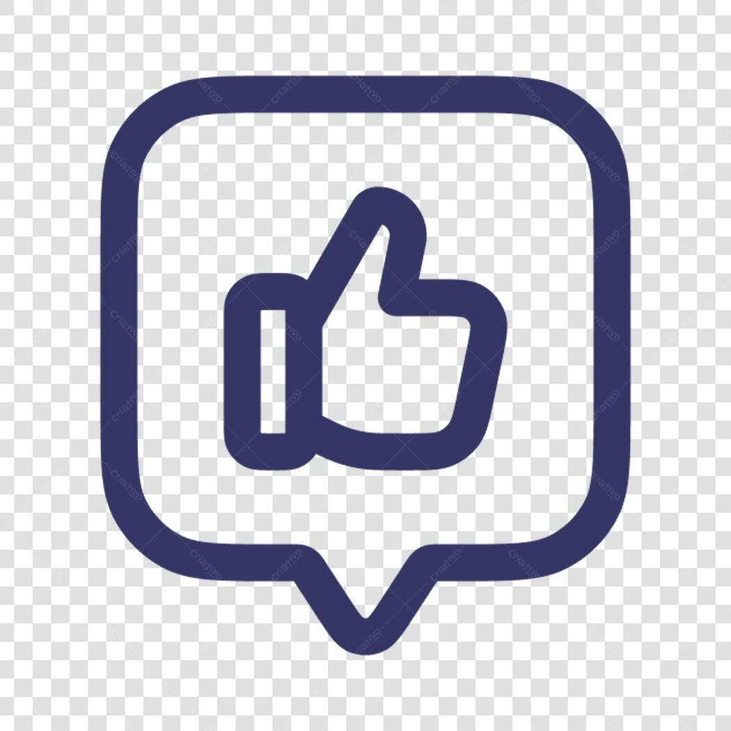 Ícone Curtida PNG com fundo transparente