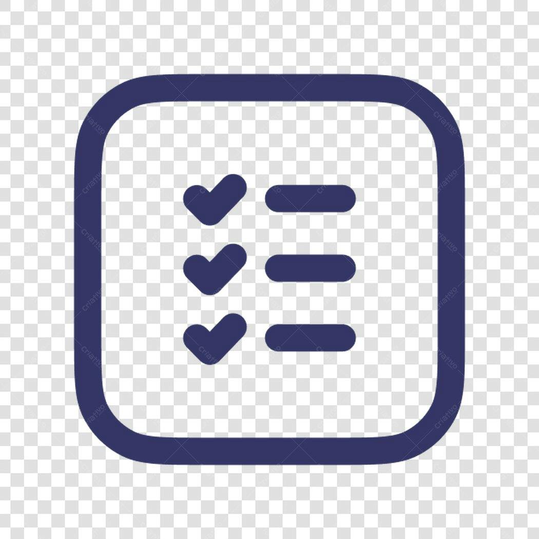 Icone Checklist PNG com fundo transparente