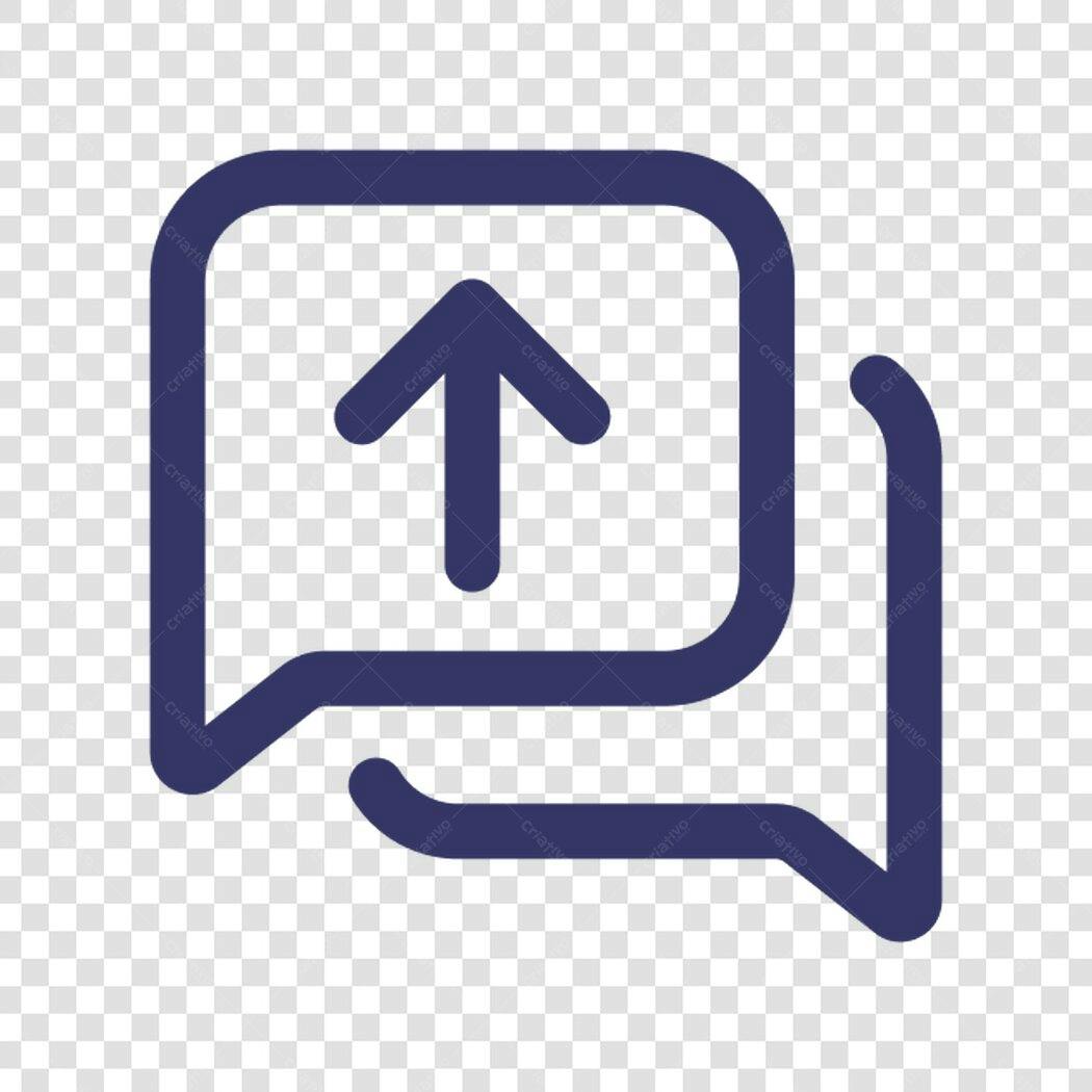 Ícone Upload Mensagem PNG com fundo transparente