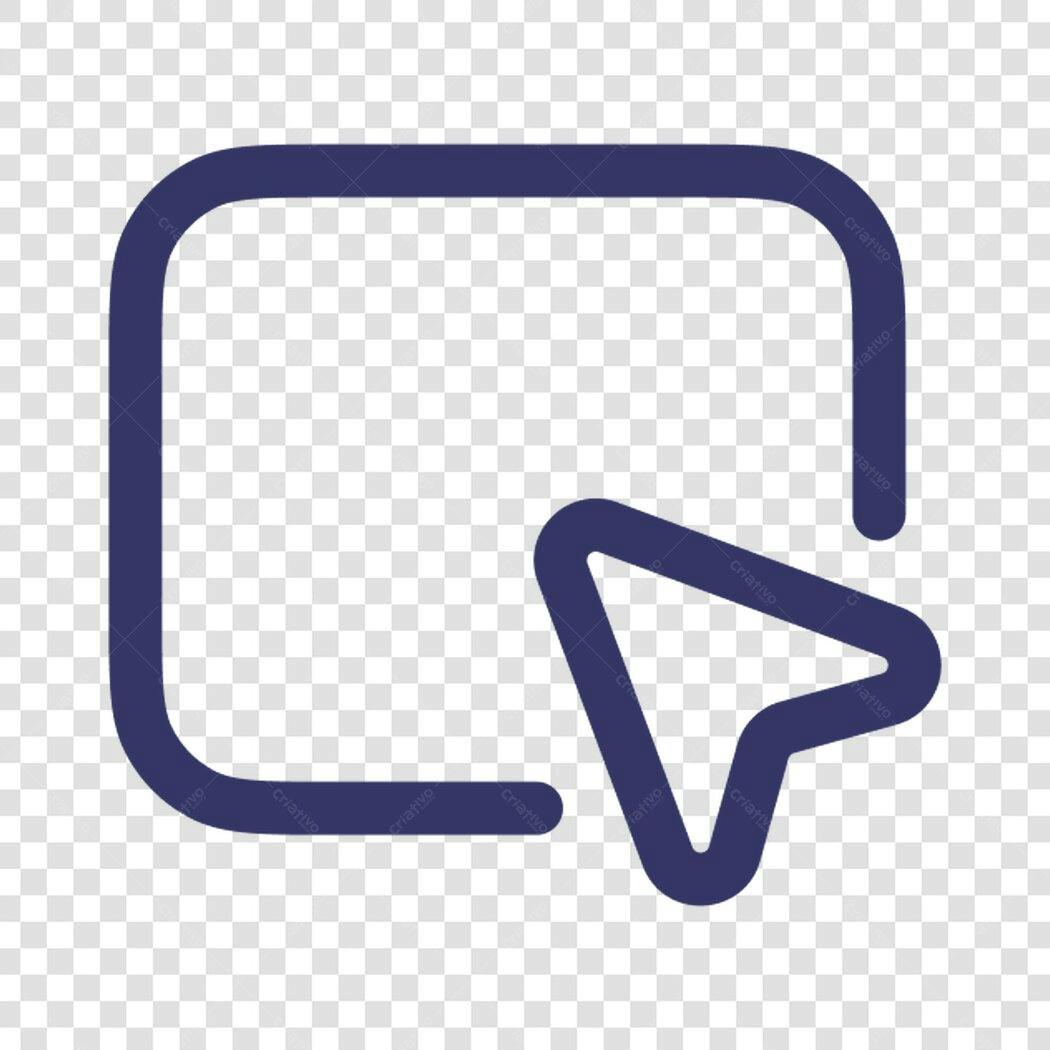 Icone de clique PNG com fundo transparente