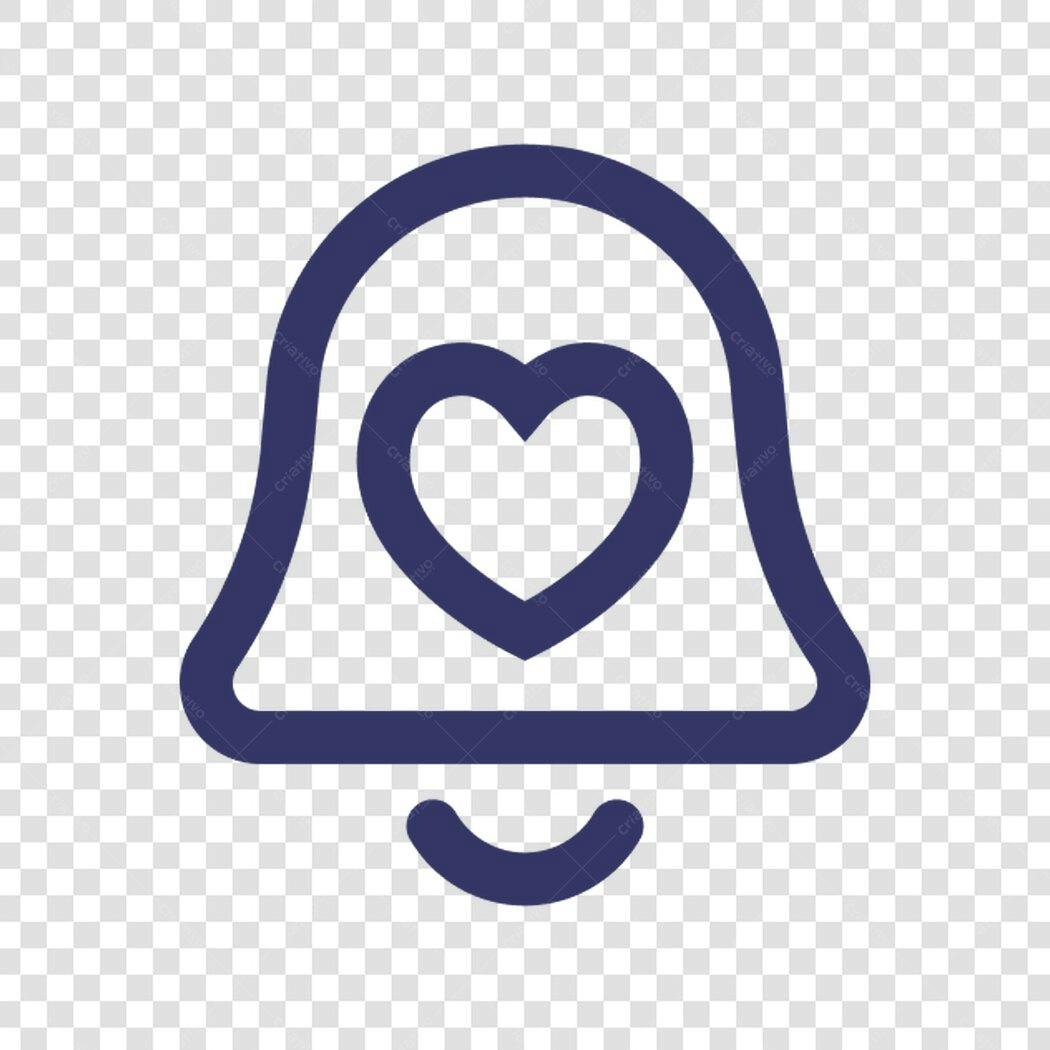 Ícone Notificação Amor PNG com fundo transparente