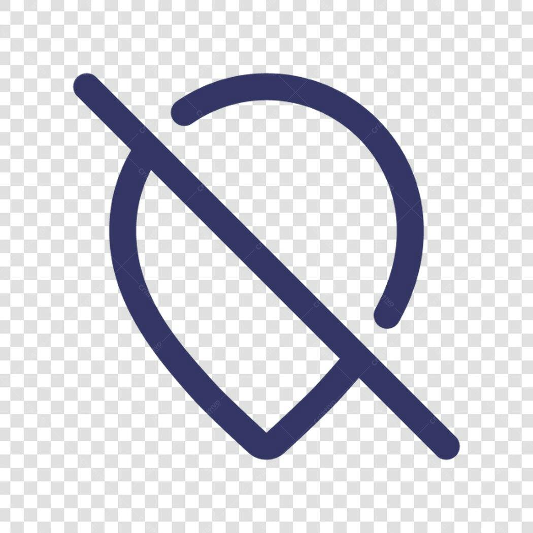 Ícone de Localização Bloqueada PNG com fundo transparente