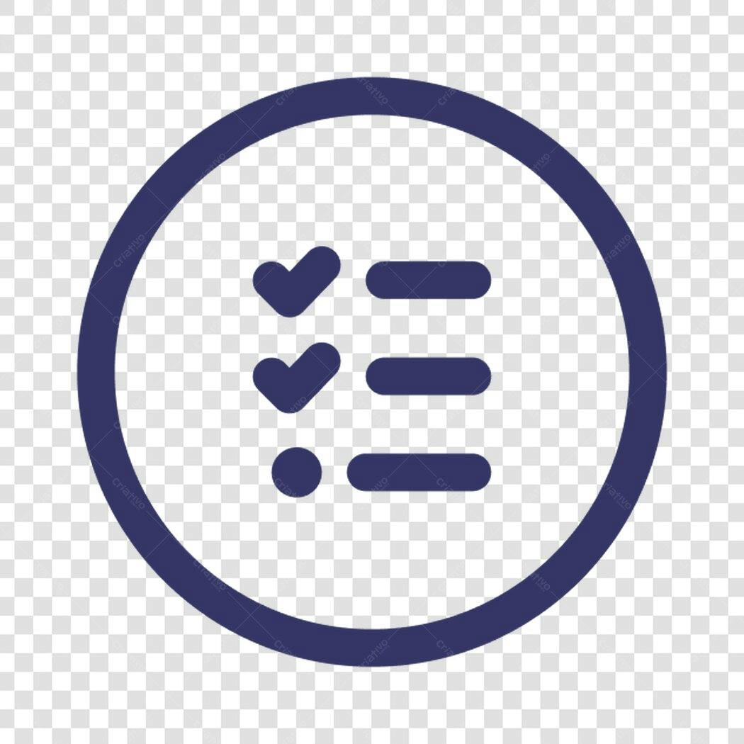 Ícone Checklist PNG com fundo transparente