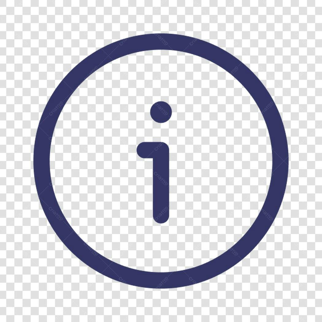 Icone Informação PNG com fundo transparente