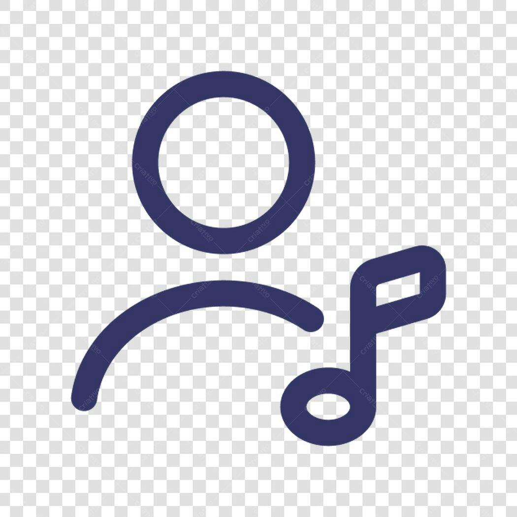 Ícone Música Usuário PNG com fundo transparente