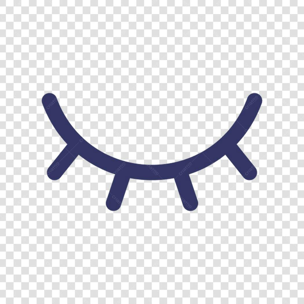 Ícone Olho Fechado PNG com fundo transparente
