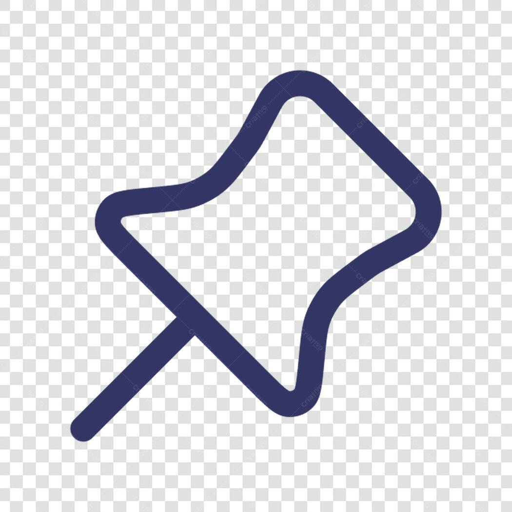 Ícone Alfinete PNG com fundo transparente