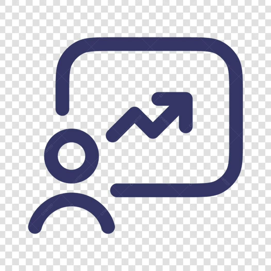 Icone Crescimento Profissional PNG com fundo transparente