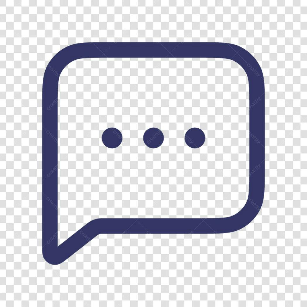 Ícone de Balão de Conversa PNG com fundo transparente
