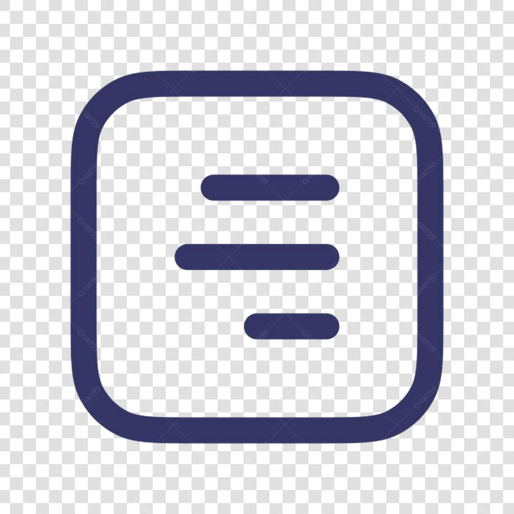 Icone Menu Listagem PNG com fundo transparente