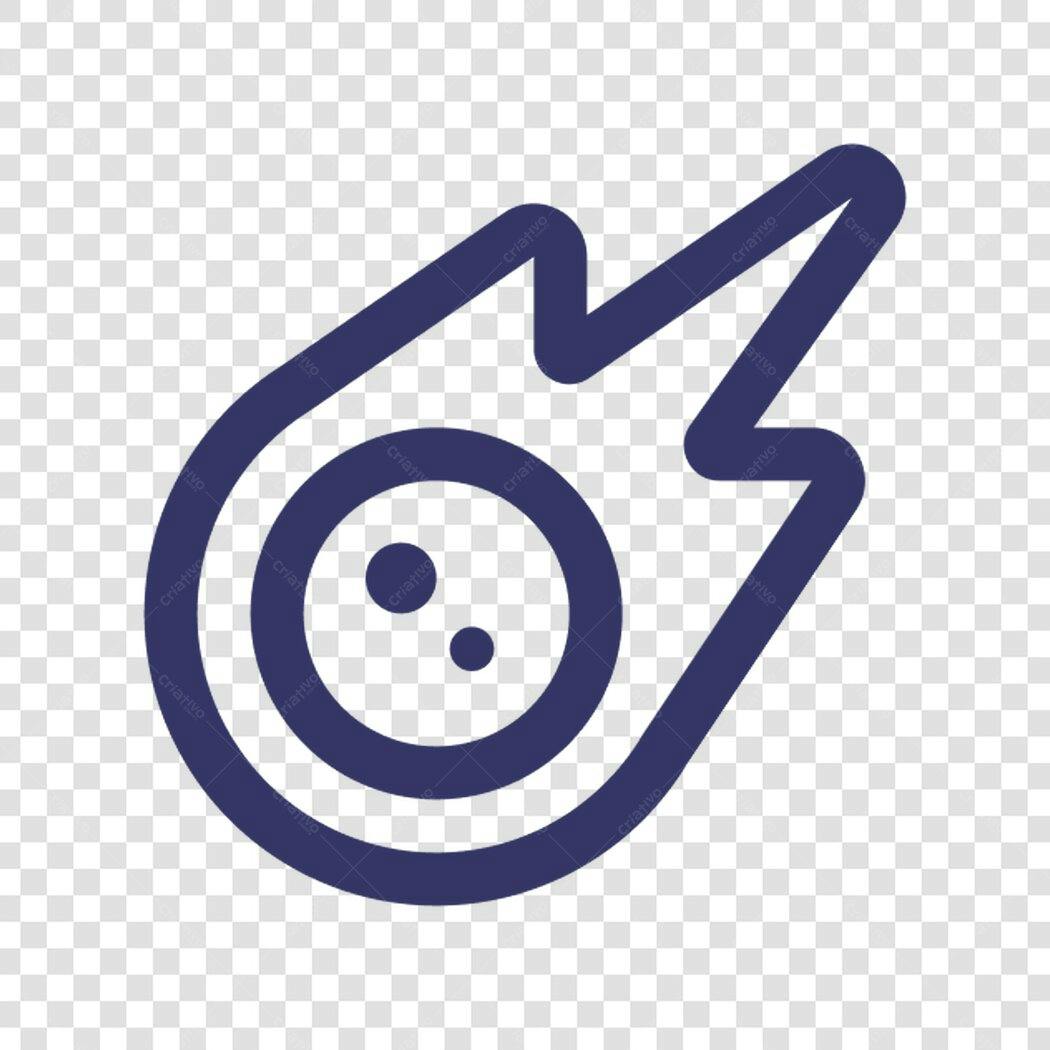 Ícone Meteoro PNG com fundo transparente