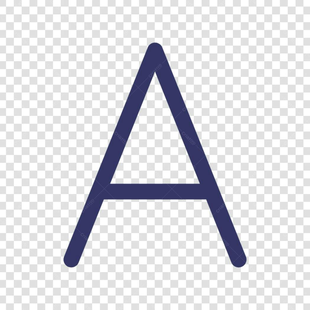 Icone Alfabeto Letra A PNG com fundo transparente