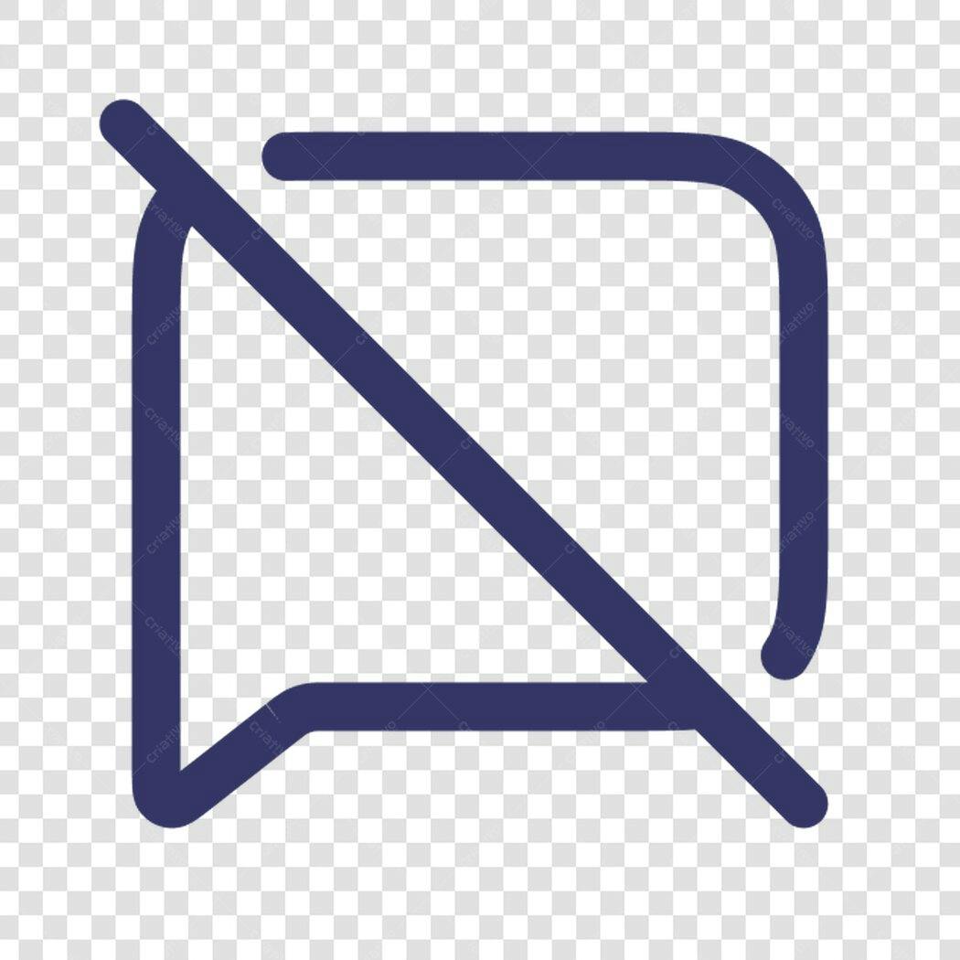 Ícone de mensagem bloqueada PNG com fundo transparente