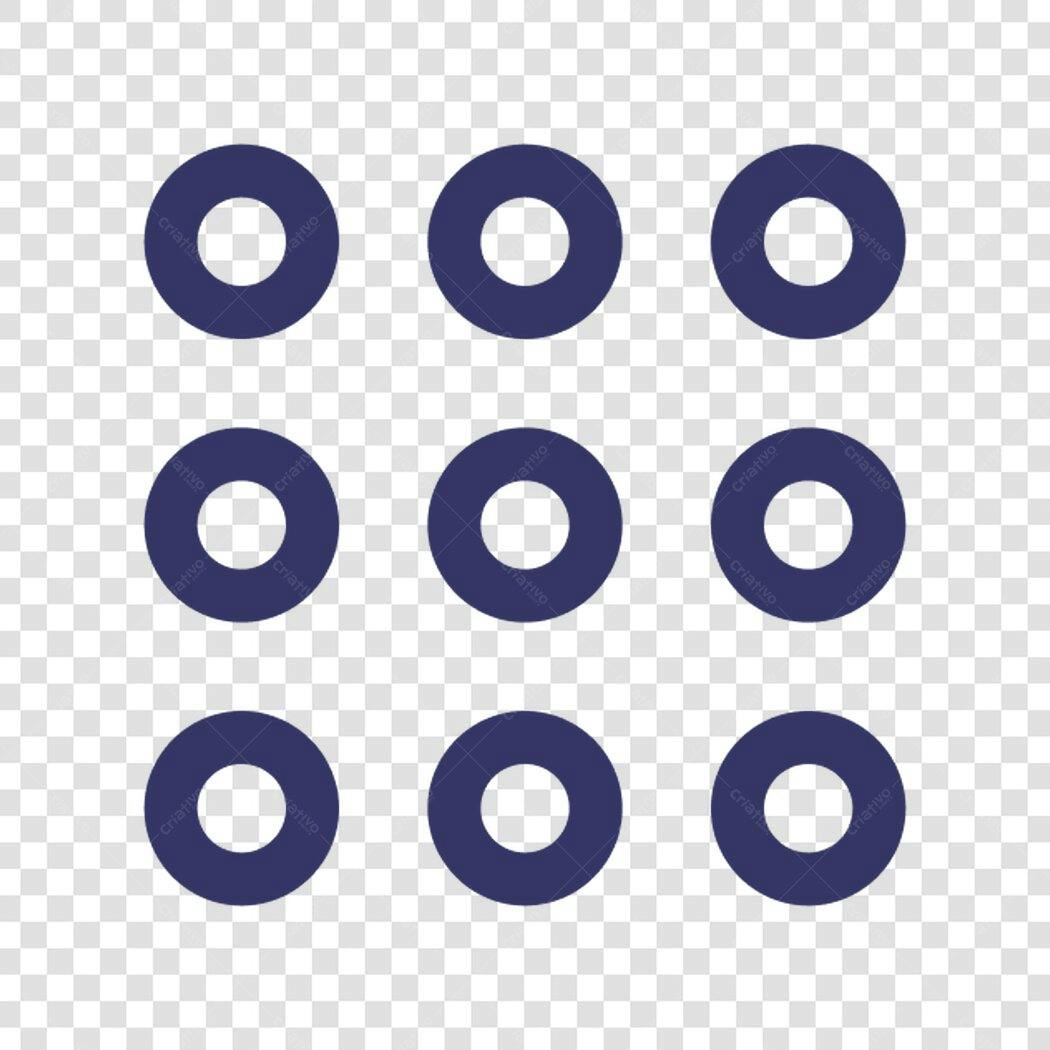 Ícones circulares PNG com fundo transparente