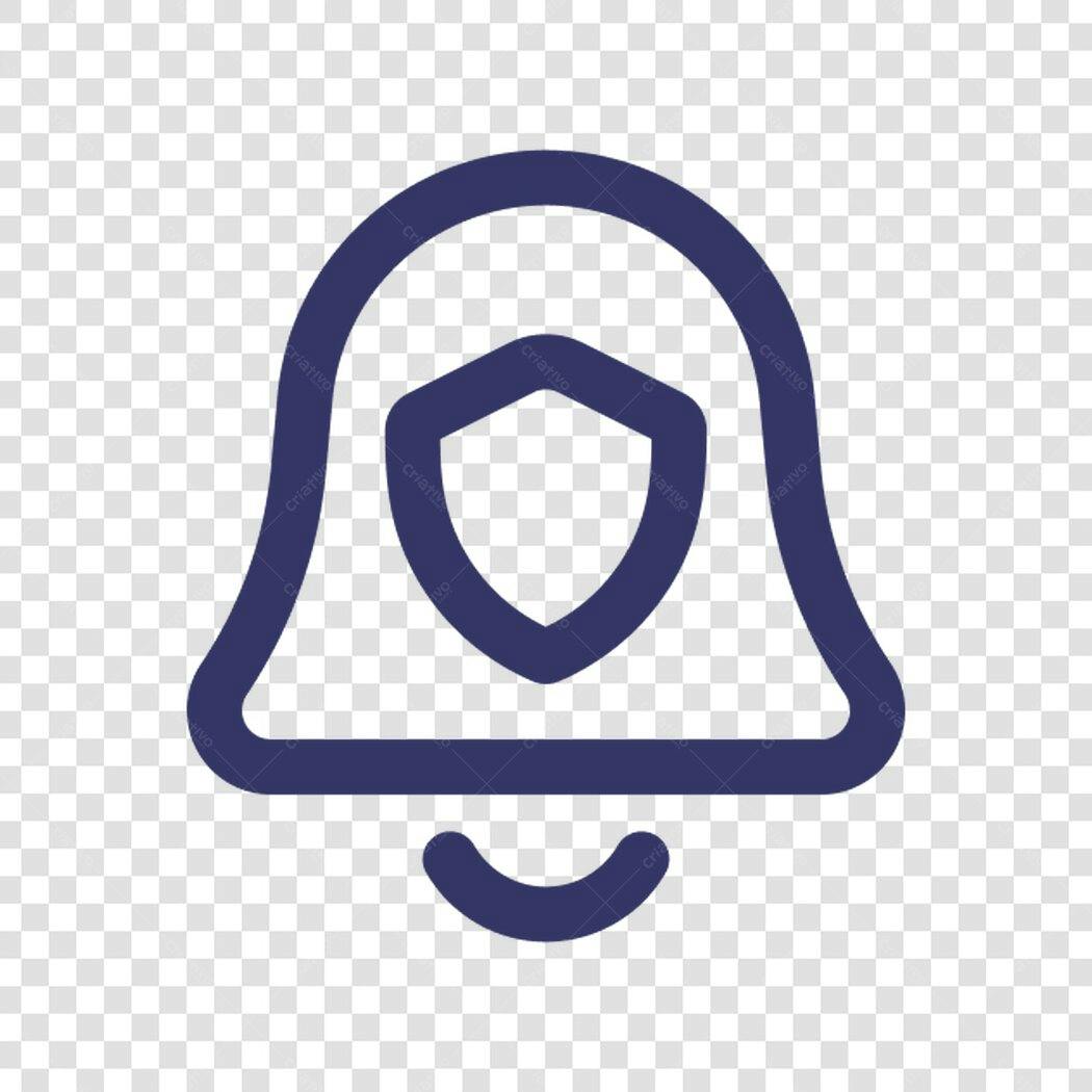 Ícone Notificação Segurança PNG com fundo transparente