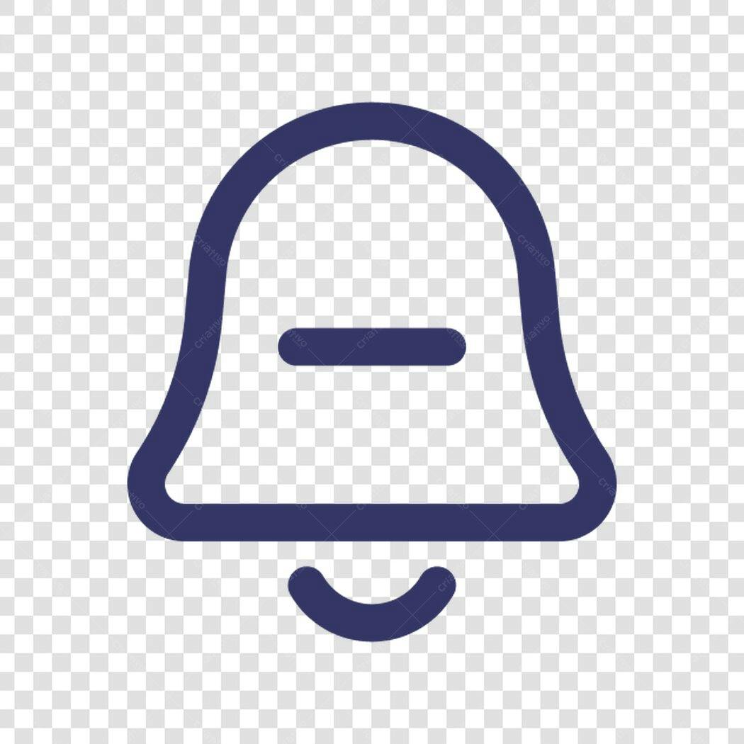 Ícone Notificação Silenciosa PNG com fundo transparente