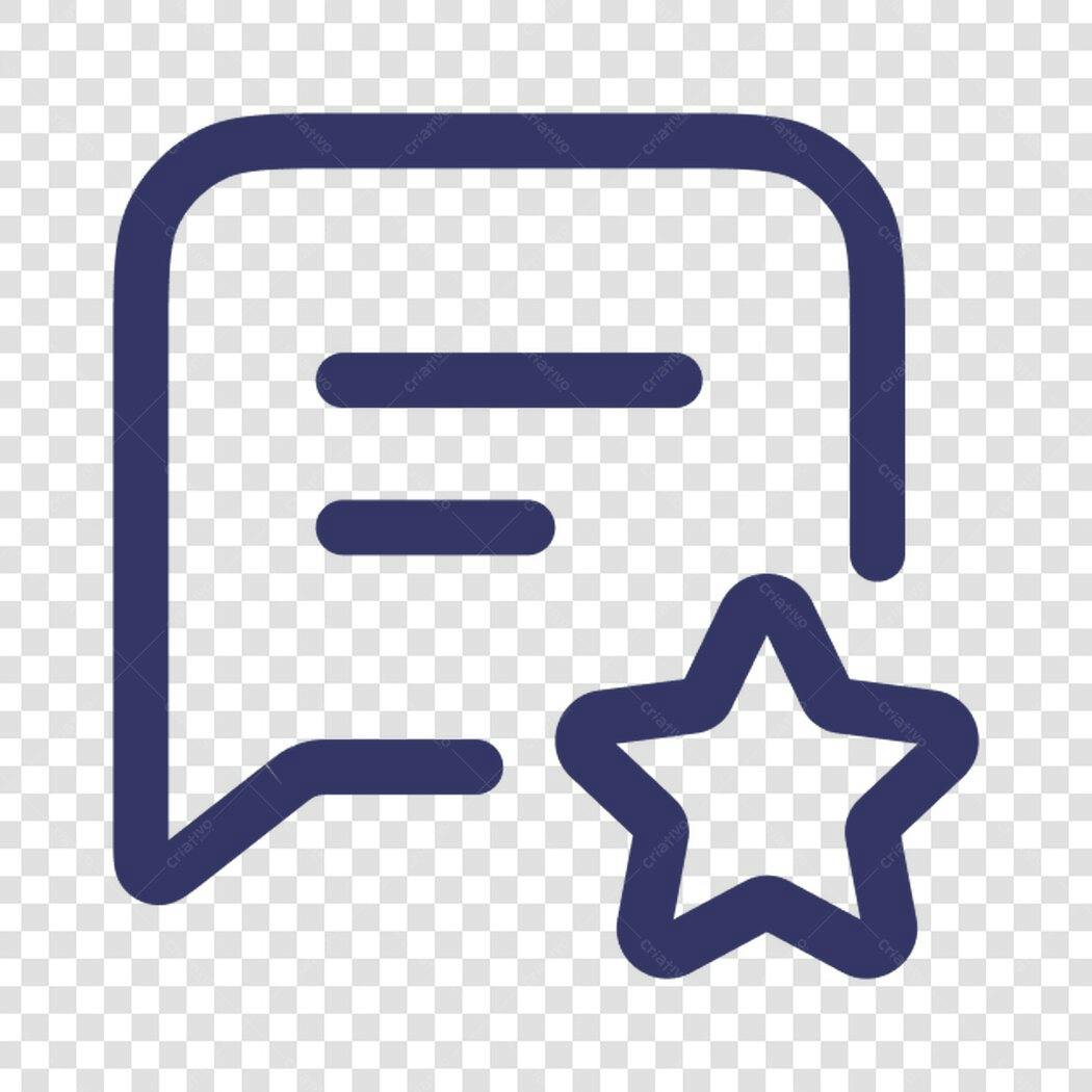 Icone Favorito PNG com fundo transparente