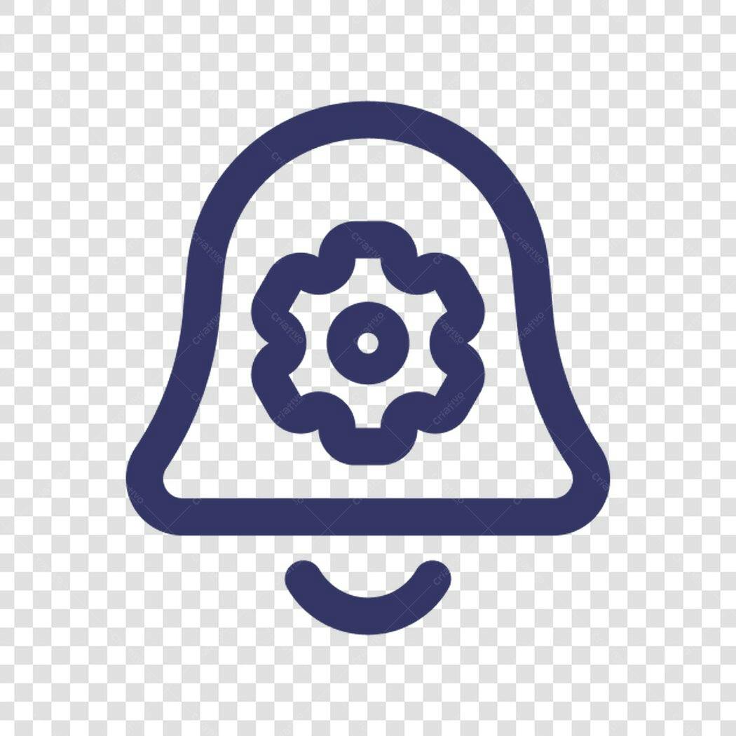 Ícone Notificação Configurações PNG com fundo transparente