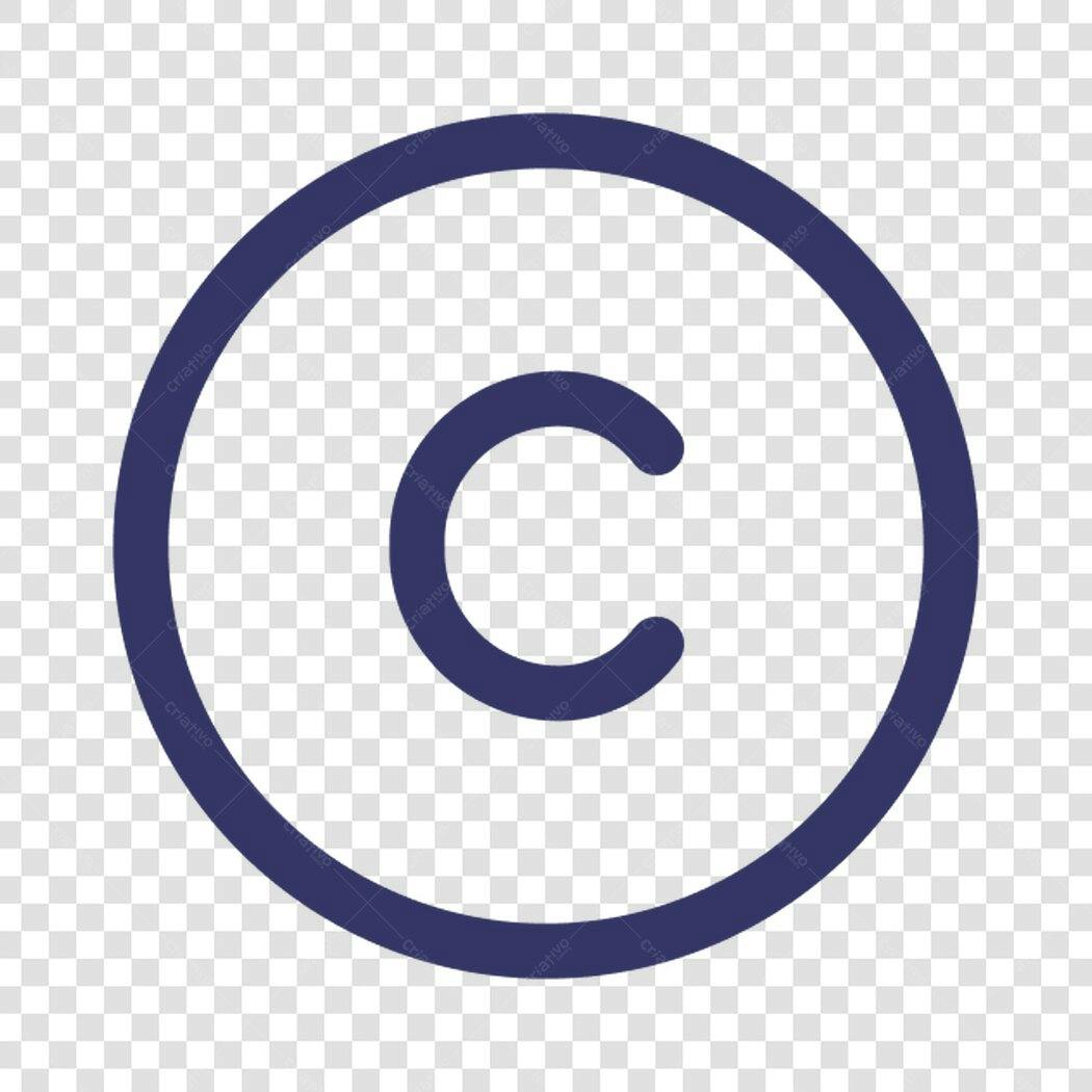 Ícone Copyright PNG com fundo transparente