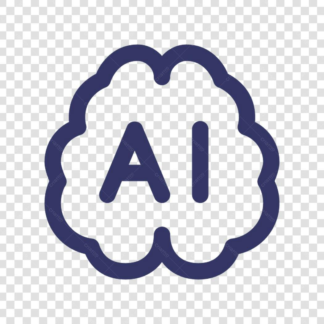 Ícone Tecnologia AI PNG com fundo transparente