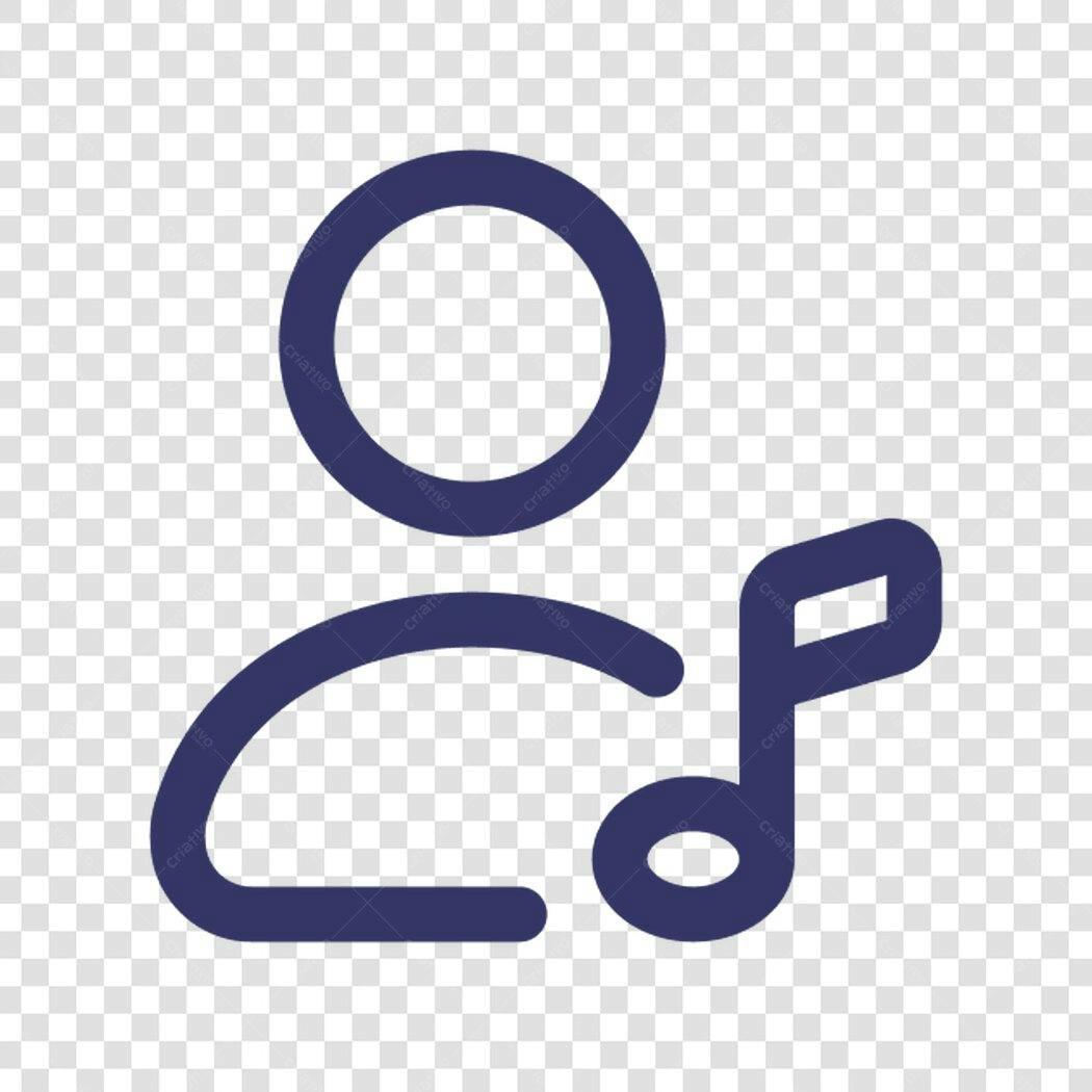 Ícone Música Usuário PNG com fundo transparente