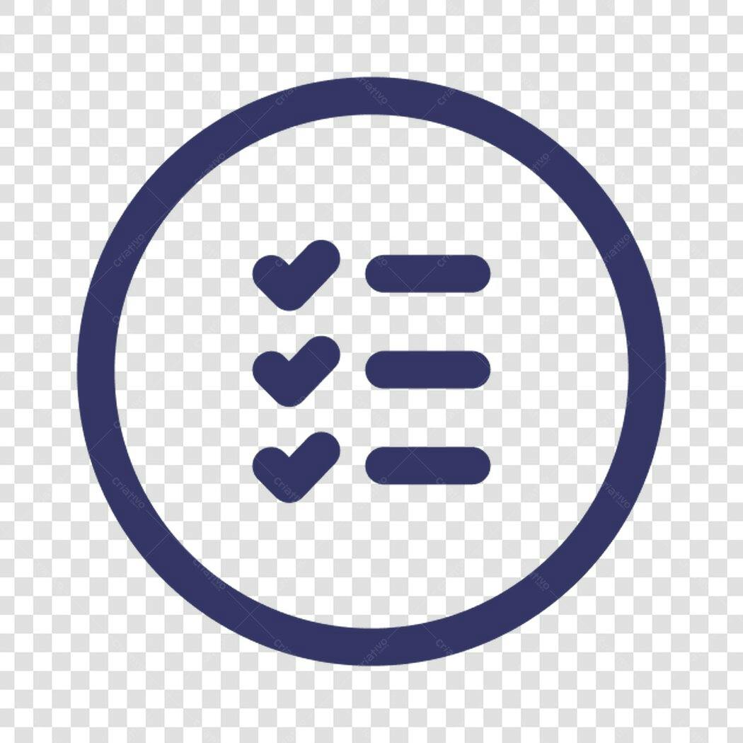 Icone Checklist PNG com fundo transparente