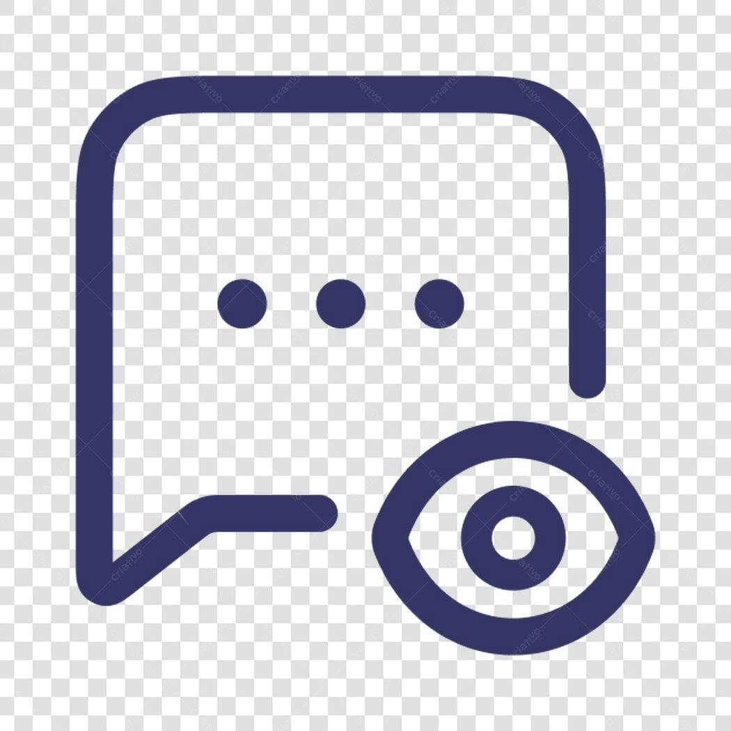 Icone Privacidade Mensagem PNG com fundo transparente