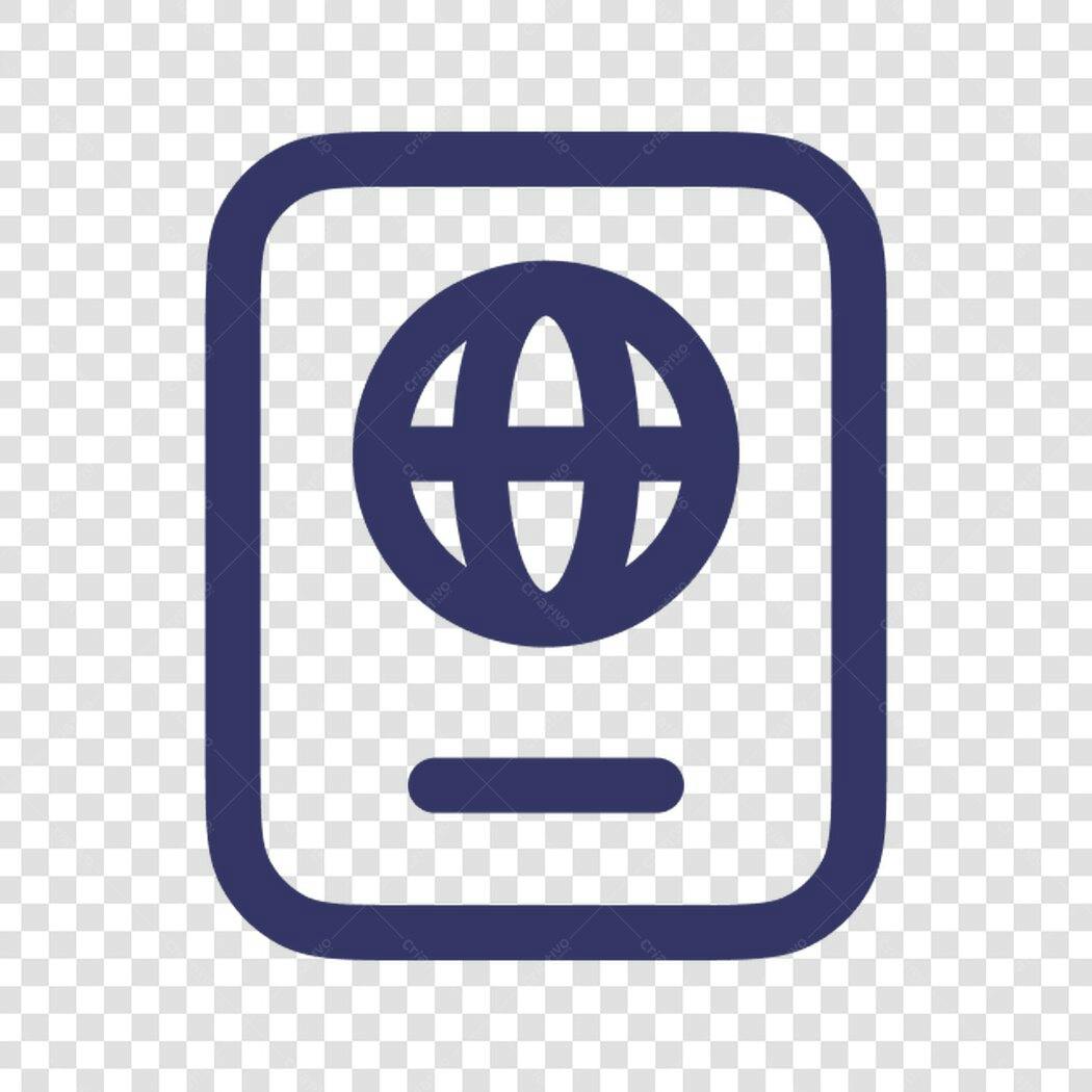 Icone Passaporte PNG com fundo transparente