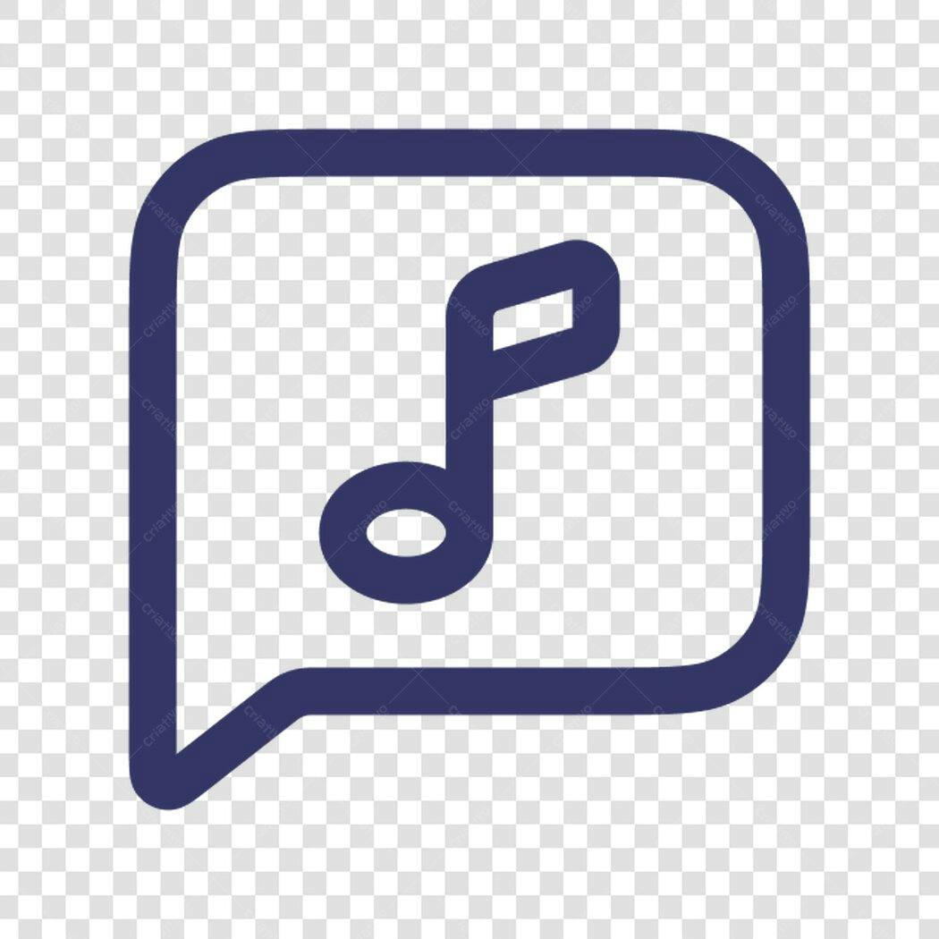 Ícone Música Balão PNG com fundo transparente